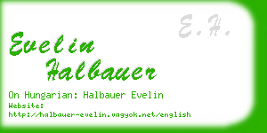 evelin halbauer business card